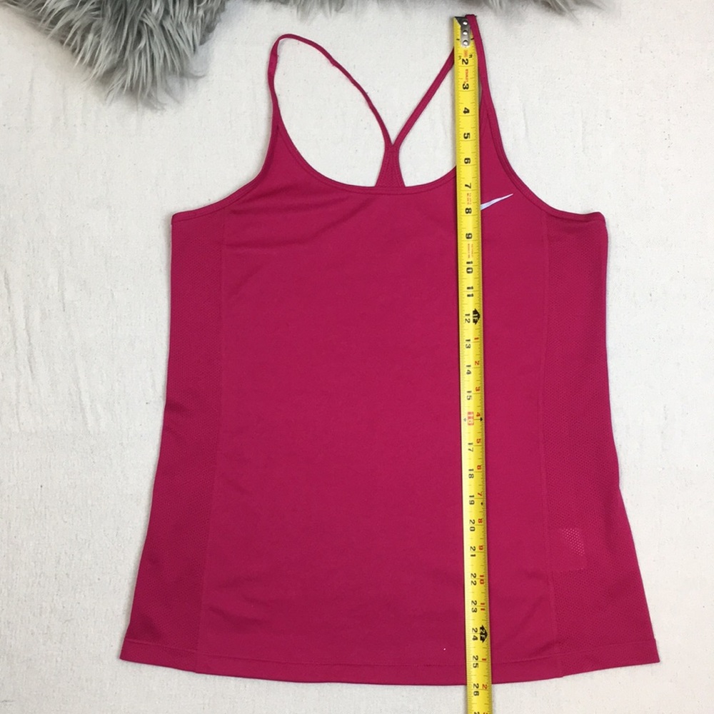 Pink NikeDri- Fit Y Back Running Tank Top - Picture 5 of 8